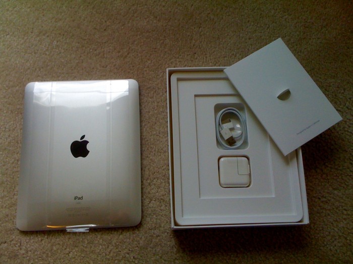 Apple iPad 1 launch - iPad box open